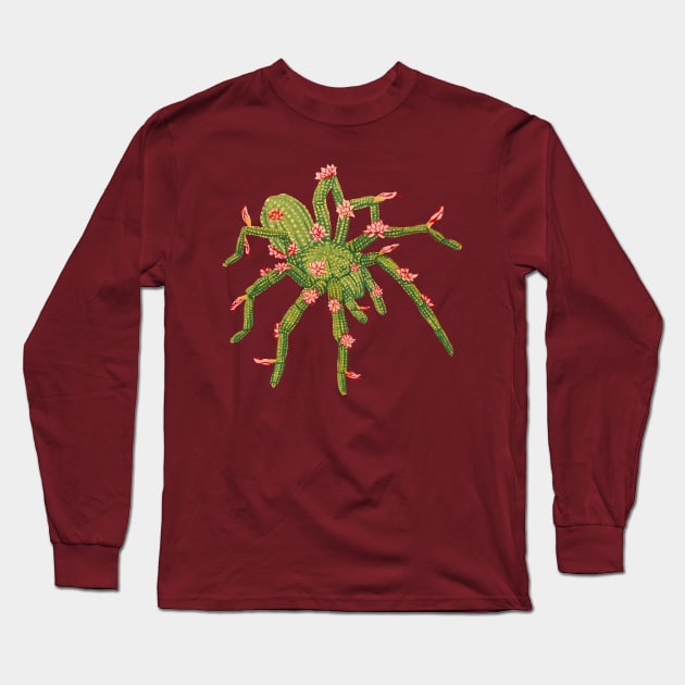 Tarantula Cactus Long Sleeve T-Shirt by RaLiz